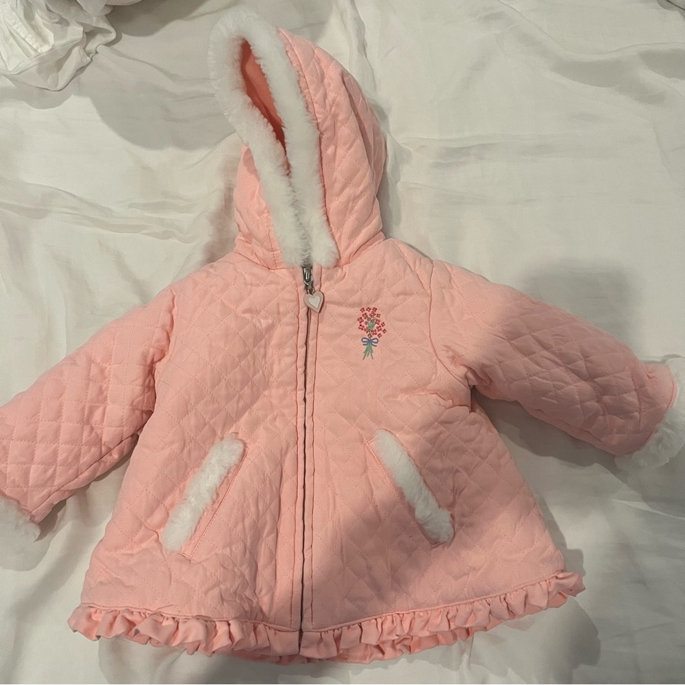First Impressions Baby Winter Coat Pink
